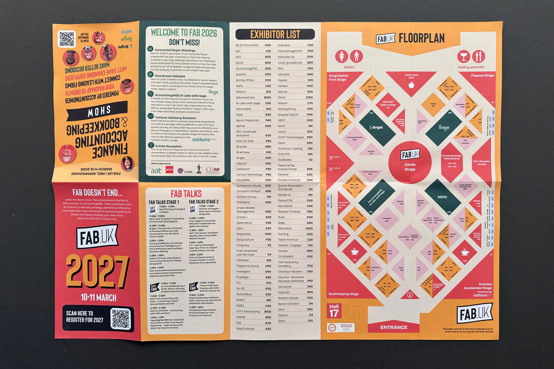 FAB_bottom3 Leaflet design for FAB to include design of the exhibition floorplan