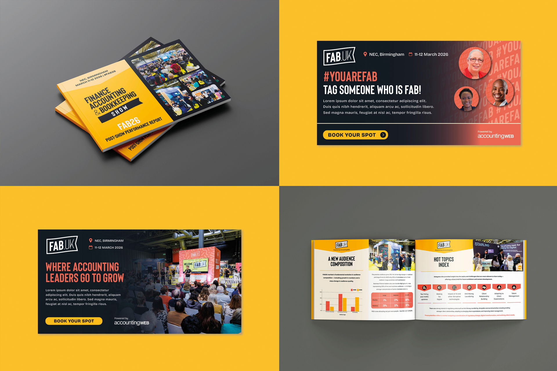 FAB_bottom6 Sales Brochure design and social media design for exhibition of accounting at the Birmingham NEC