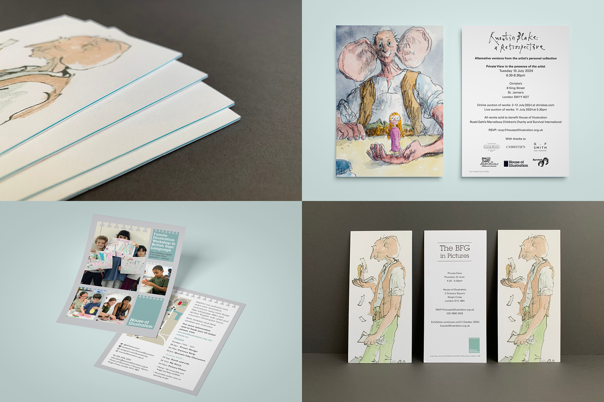 Brochure design for House of Illustration museum