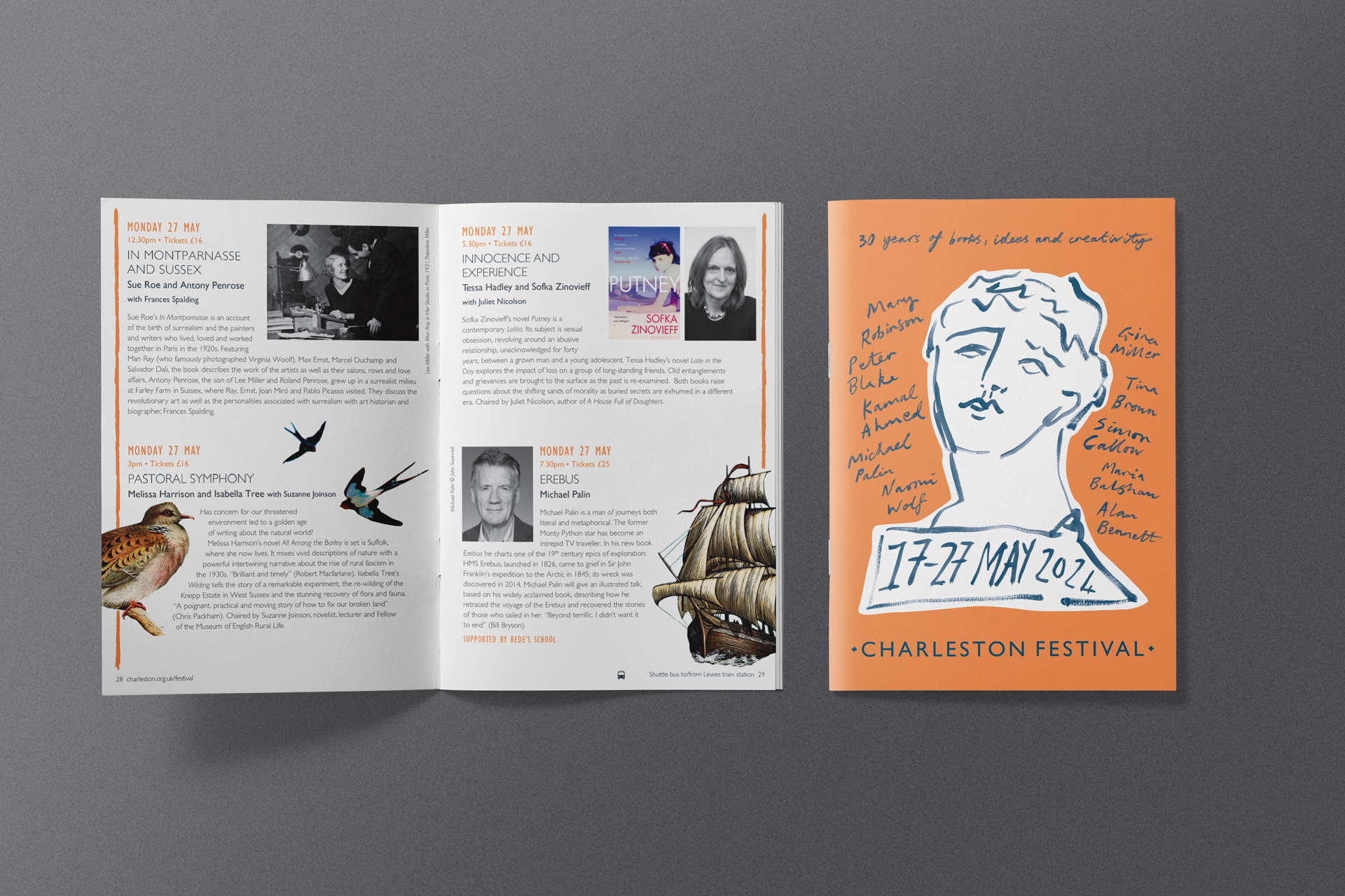 CHARLESTON_bottom7 Branding for Charleston Festival programme, a brochure with all of the events happening during the festival